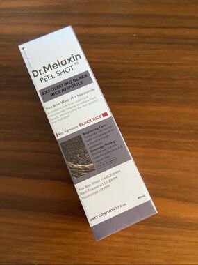 Dr. Melaxin Exfoliating Black Rice Ampoule - White